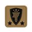 Picture of ELITE FORCE 1X1 SQUARE RUBBER HELMET PATCH TAN